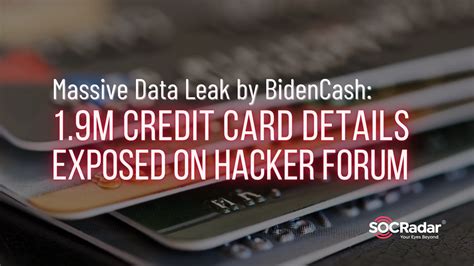 card leaks|BidenCash market leaks 1.9M stolen credit cards